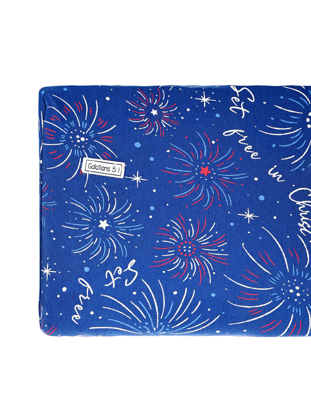 Set Free in Christ Bedsheet Cotton