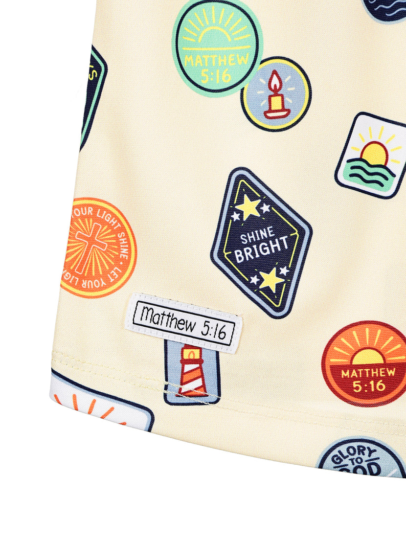 Be the Light Badges PJ Girls Nightgown Polyester