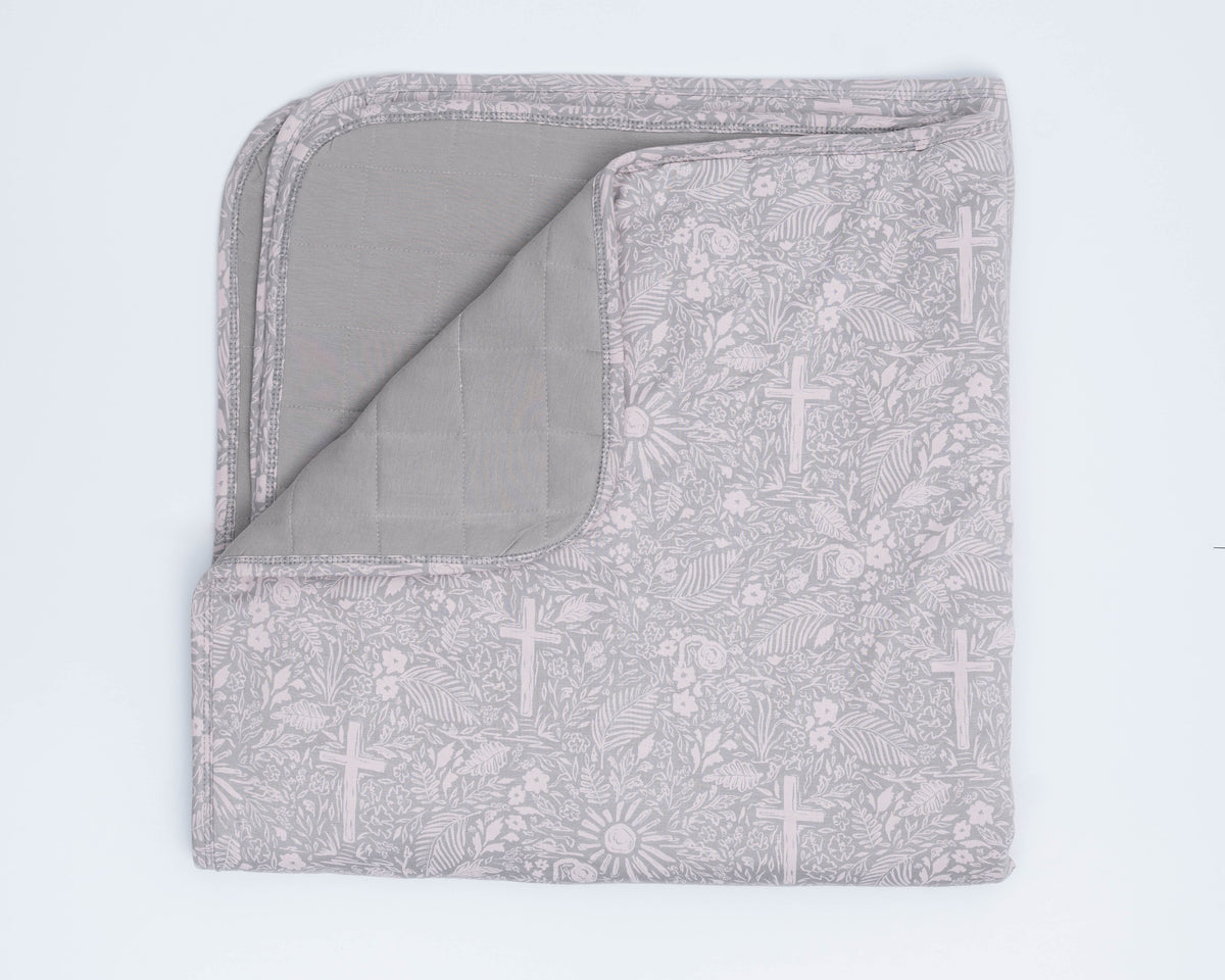 Salvation Garden Grey Blanket Bamboo