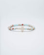 Dainty Small Stone Cross Bracelet