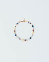 Gold Cross Charm Sunlit Bracelet