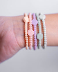 Cross Silicone Blush Bracelet