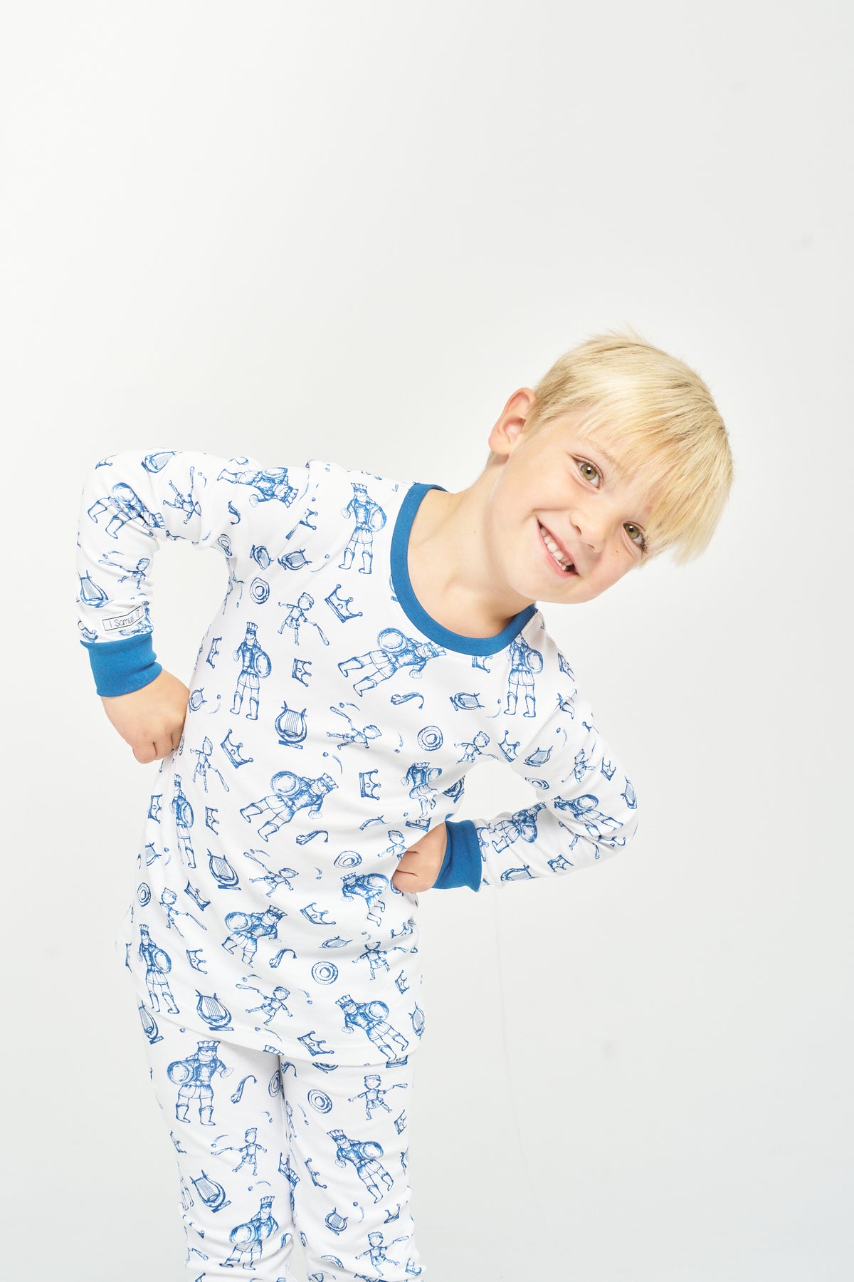 David & Goliath Blue PJ Long Sleeve Set