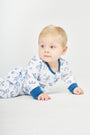 David & Goliath Blue PJ Footless Onesie Cotton