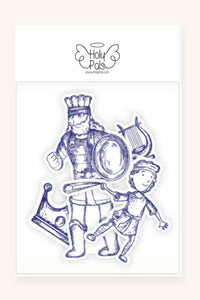 David & Goliath Stickers - 4 Pack