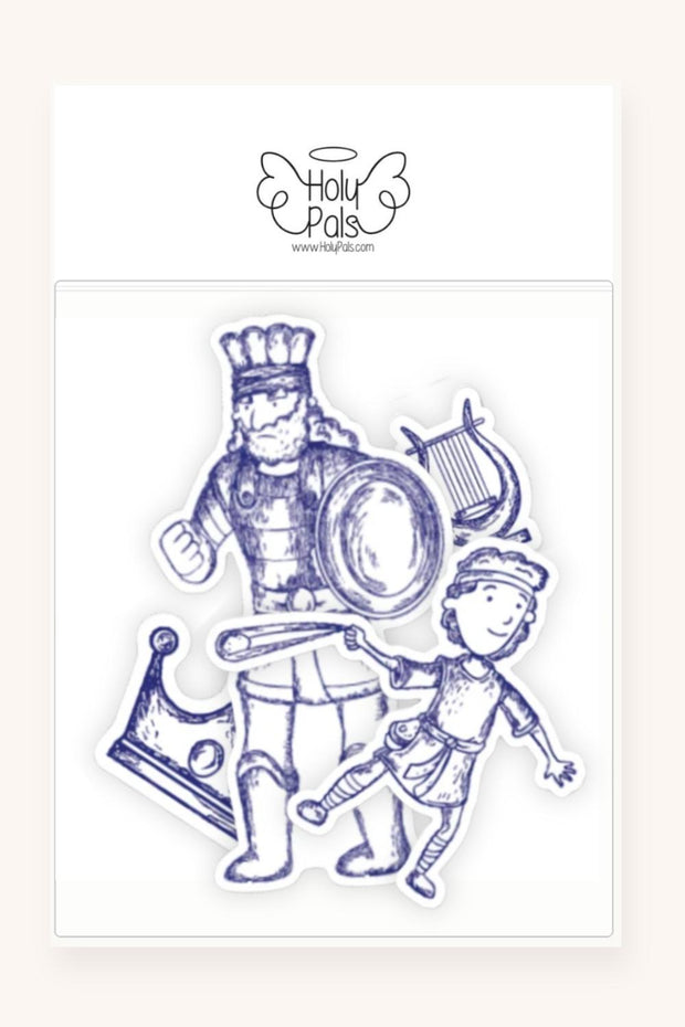 David & Goliath Stickers - 4 Pack