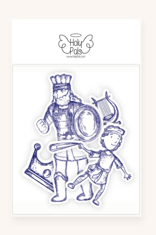 David & Goliath Stickers - 4 Pack