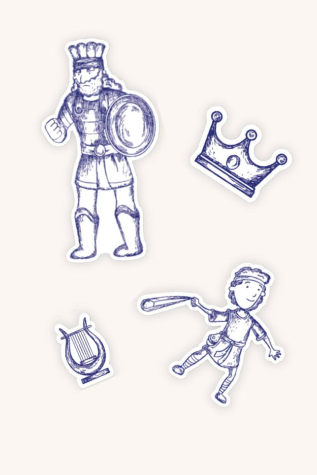 David & Goliath Stickers - 4 Pack