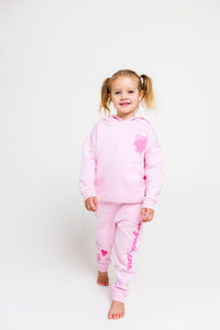 No Greater Love Pink Cotton Fleece Jogger