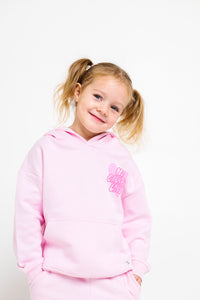 No Greater Love Pink Cotton Fleece Hoodie