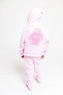 No Greater Love Pink Cotton Fleece Hoodie