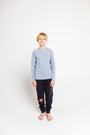 Kids Heather Gray Prayer Pocket T-Shirt | Long Sleeve