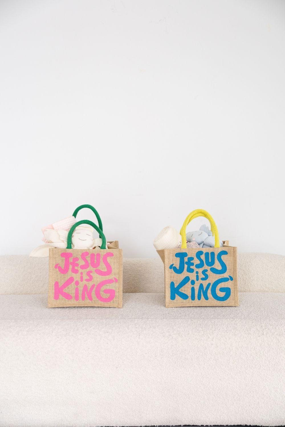 Jesus Is King Mini Tote Bag