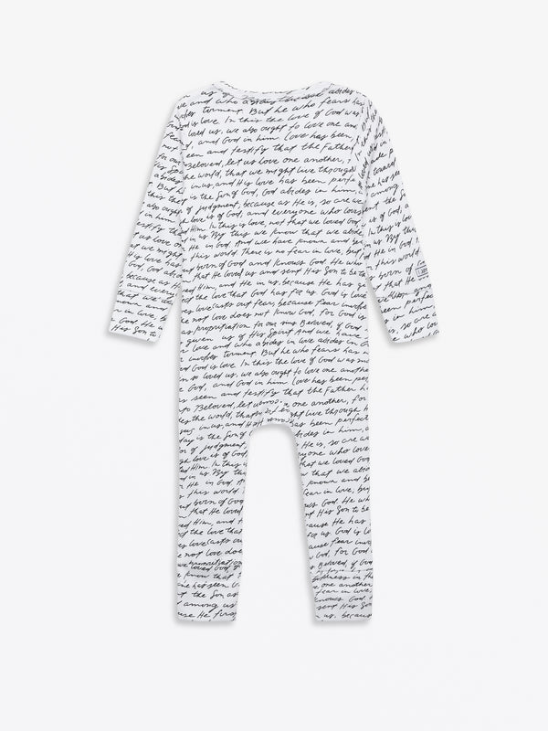 Love One Another Footless Onesie Cotton