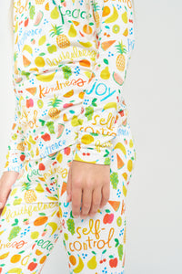 Fruit of the Spirit PJ Long Sleeve & Pants Set Bamboo