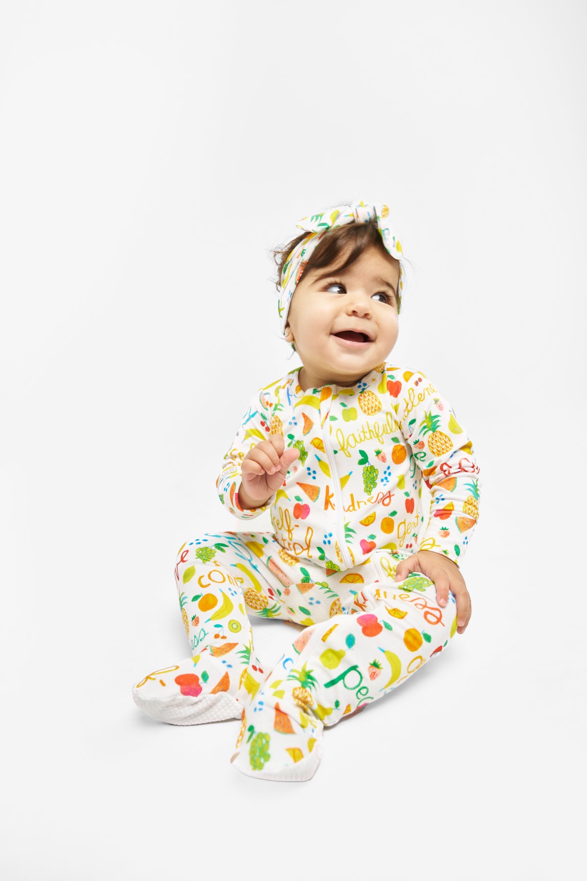 Fruit of the Spirit PJ Footed Onesie Bamboo