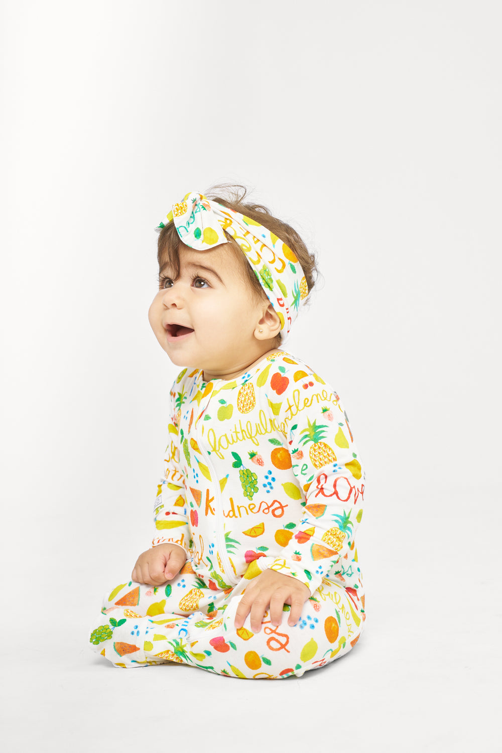 Fruit of the Spirit PJ Footed Onesie Bamboo