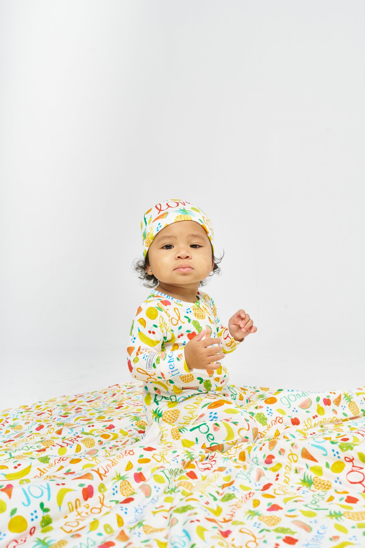 Fruit of the Spirit PJ Footed Onesie Bamboo