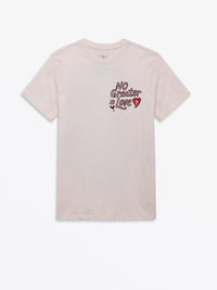 No Greater Love Pink Short Sleeve T-Shirt Cotton