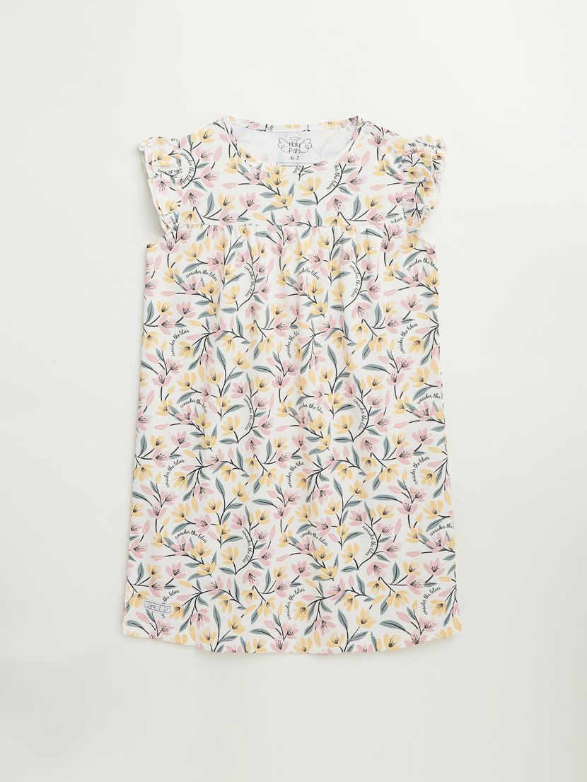 Consider the Lilies PJ Girls Nightgown Polyester