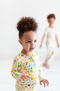 Fruits of the Spirit PJ Footless Onesie Bamboo