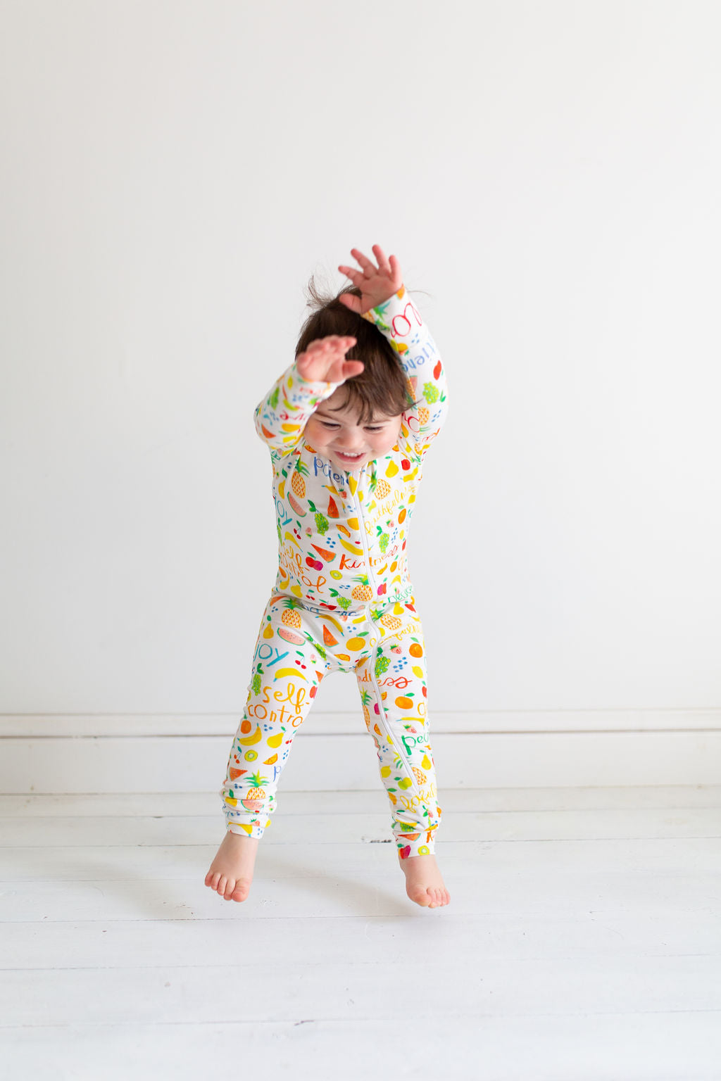 Fruits of the Spirit PJ Footless Onesie Bamboo