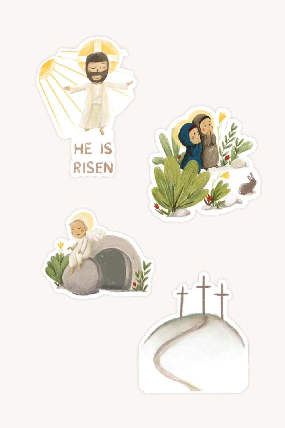 He is Risen Stickers - 4 Pack
