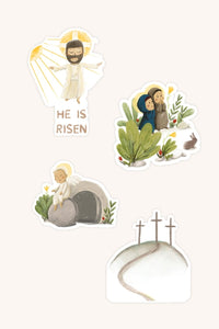 He is Risen Stickers - 4 Pack