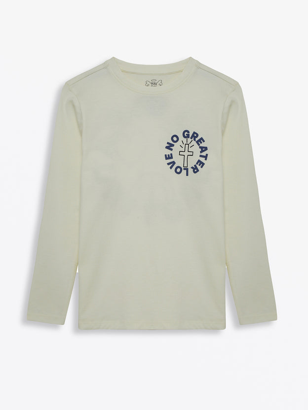 Baby No Greater Love Infinity T-Shirt Cotton | Long Sleeve