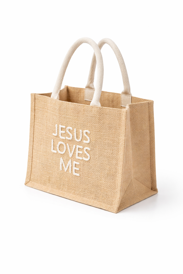 Jesus Loves Me Mini Tote Bag