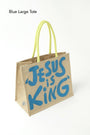 Jesus is King Large Tote Bag