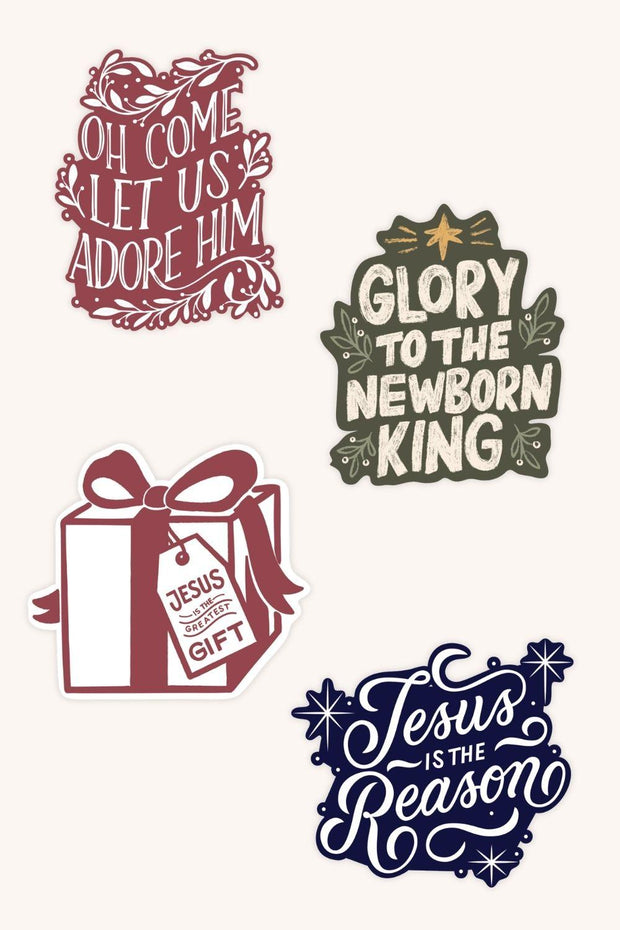 Jesus is the Reason Stickers - 4 Pack