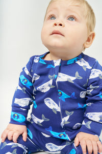 Jonah Blue PJ Footed Onesie Cotton