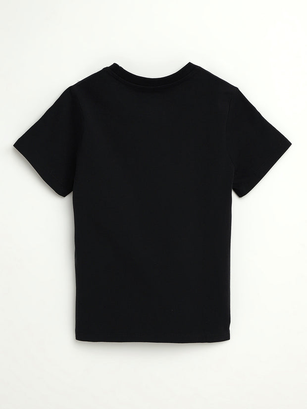 Kids Black Prayer Pocket T-Shirt | Short Sleeve