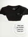 Kids Black Prayer Pocket T-Shirt | Short Sleeve