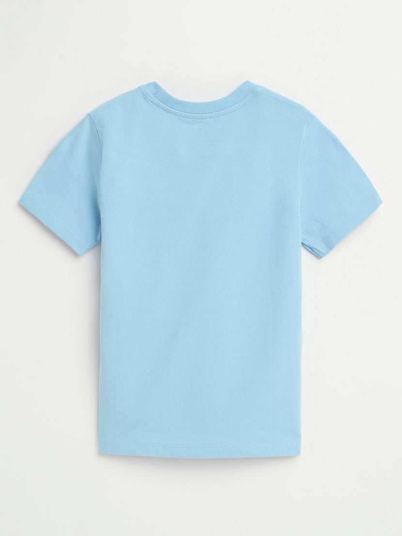 Kids Blue Prayer Pocket T-Shirt | Short Sleeve