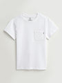 Kids White Prayer Pocket T-Shirt | Short Sleeve