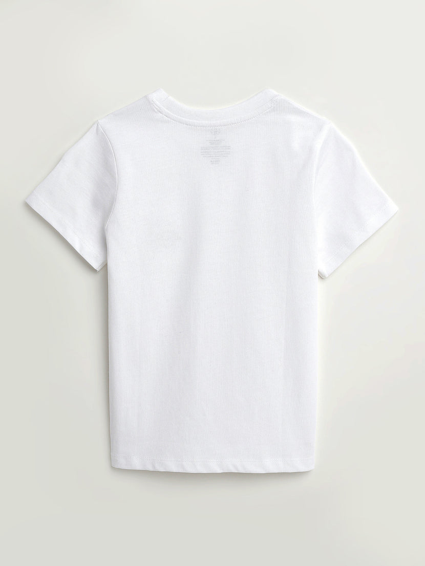 Kids White Prayer Pocket T-Shirt | Short Sleeve