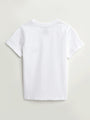 Kids White Prayer Pocket T-Shirt | Short Sleeve