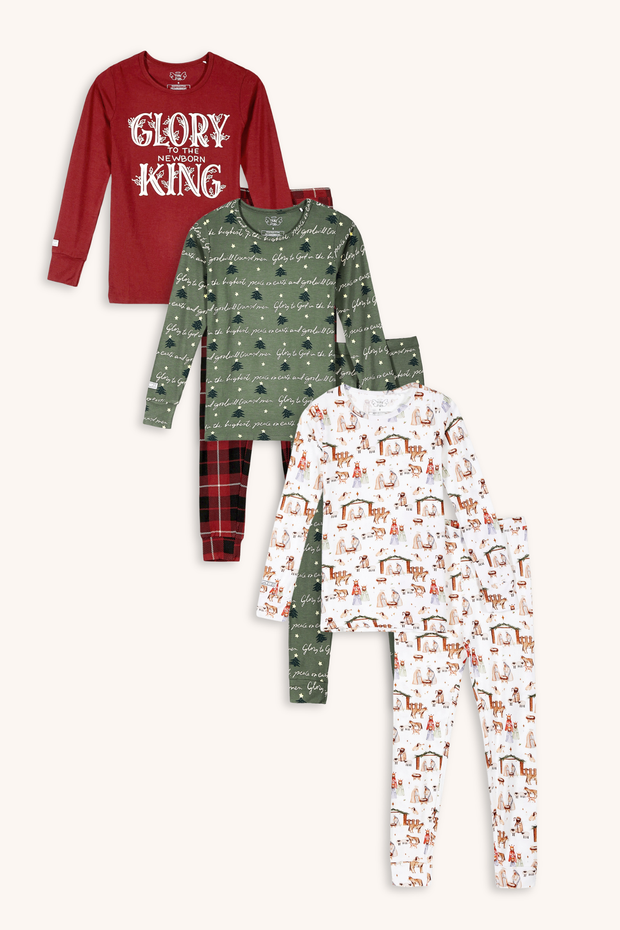 Kids Christmas PJ Bundle | Long Sleeve Bamboo Sets