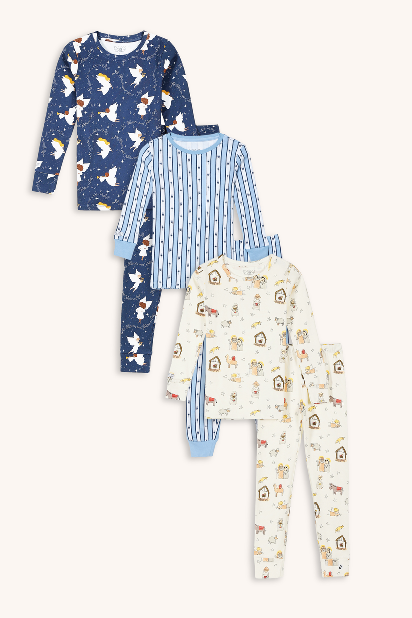 Kids Christmas PJ Bundle | Long Sleeve Cotton Sets