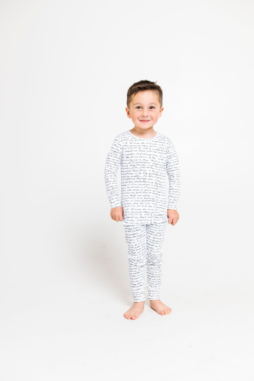 Love One Another PJ Long Sleeve Set Cotton