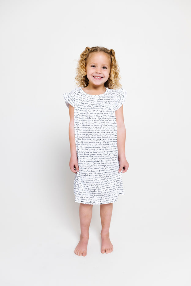 Love One Another PJ Girls Nightgown Polyester