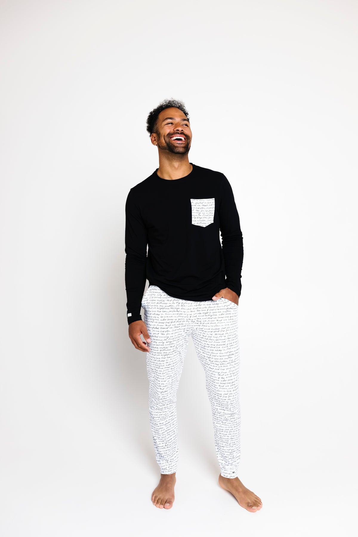 Love One Another Mens PJ Set Cotton