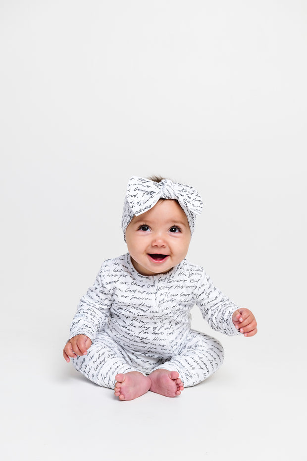 Love One Another Footless Onesie Cotton