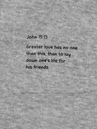 Heather Gray Prayer Pocket Long Sleeve T-Shirt Cotton