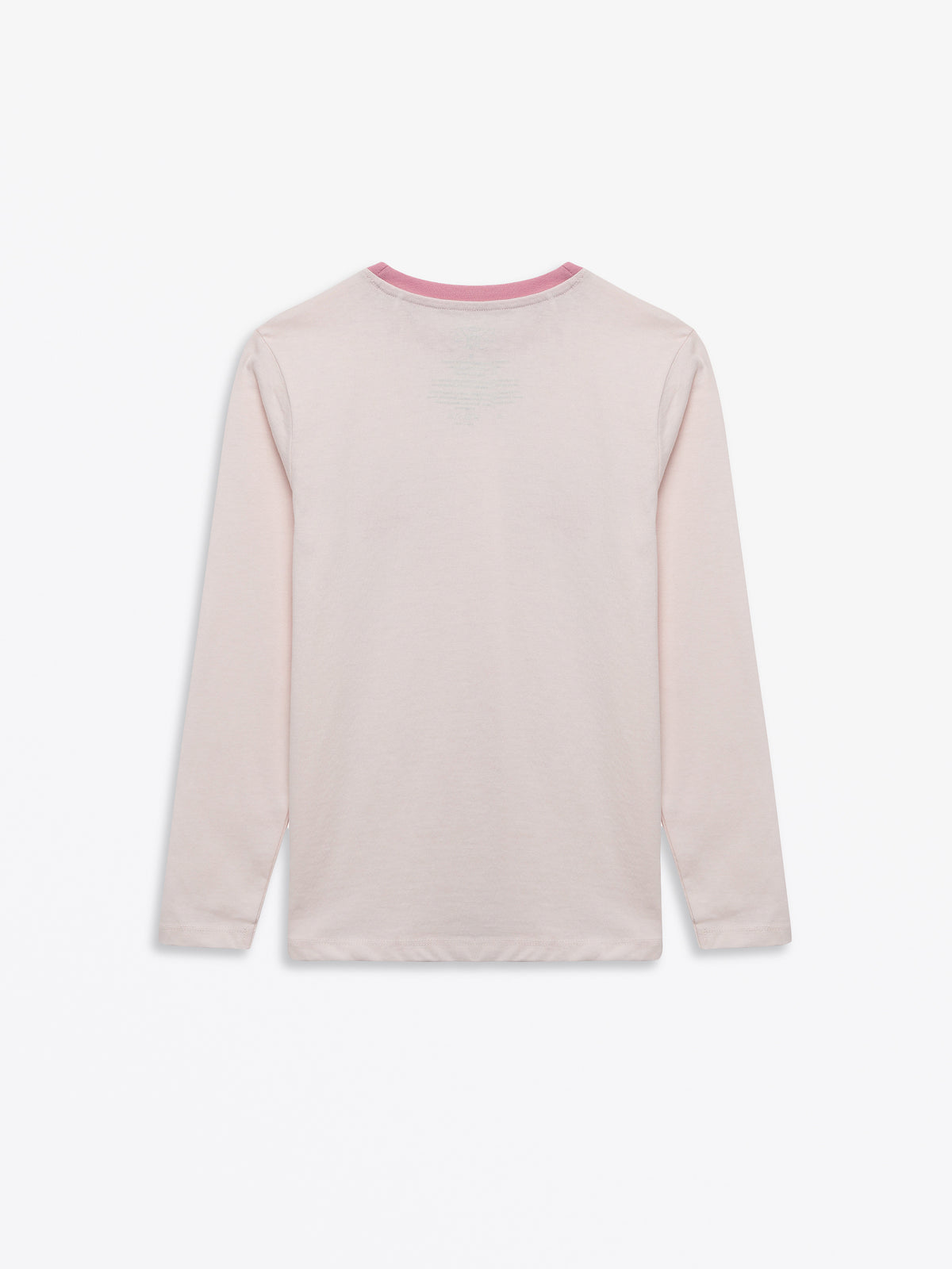 Pink Prayer Pocket Long Sleeve T-Shirt Cotton