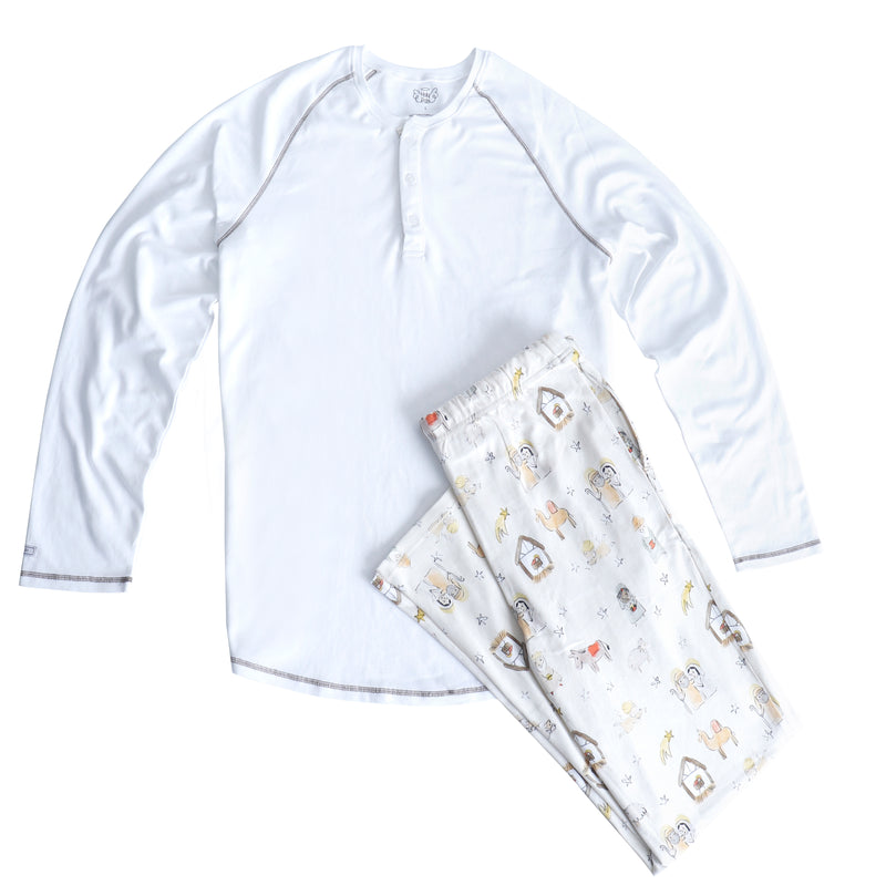 Away in a Manger Christmas Men's PJ Set