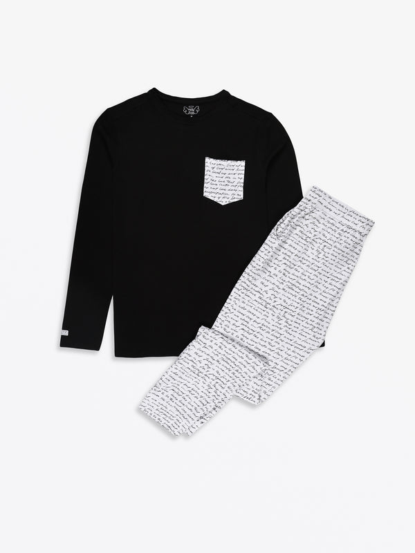 Love One Another Mens PJ Set Cotton