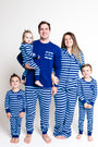 No Greater Love Blue Mens PJ Set Cotton